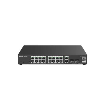 2. Ruijie Networks RG-ES220GS-P Netzwerk-Switch Managed L2 Gigabit Ethernet (10/100/1000) PoE-Unterstützung Schwarz