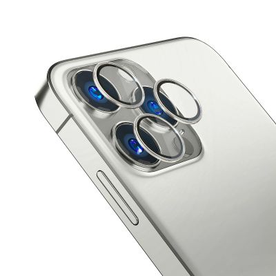 2. Kameraglas für iPhone 13 Pro Max / 13 Pro 9H für 3mk Lens Protection Pro Series Lens – Silber