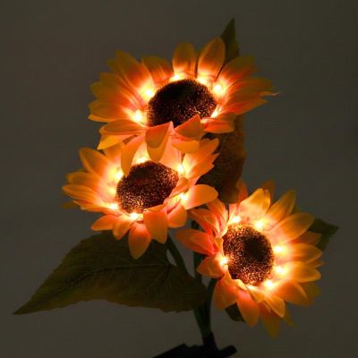 5. Solarlampe Sonnenblumen 70 cm