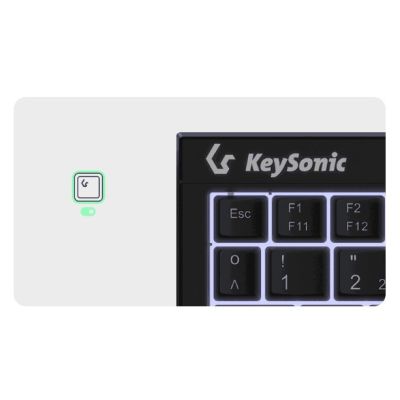 4. KeySonic KSK-3211ELU (DE) Tastatur Home USB QWERTZ Deutsch Schwarz