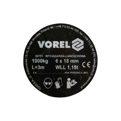 2. VOREL-KETTENABZIEHER 1T 80751