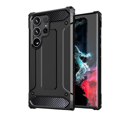 2. Hybrid Armor Case für Xiaomi Redmi 14C - Schwarz