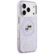 4. Karl Lagerfeld IML Glitter Karl & Choupette Heads Logo MagSafe Case für iPhone 17 Pro - Lila
