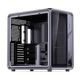 Jonsplus BO400 PC-Gehäuse, Midi-Tower, ATX, gehärtetes Glas – Braun-Grau