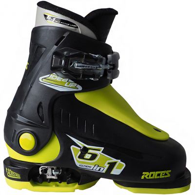 2. Roces Idea Up Skischuhe Schwarz und Limette Jr 450490 18