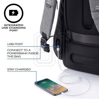 20. XD DESIGN ANTI-DIEBSTAHL-RUCKSACK BOBBY HERO REGULAR GRAU P/N: P705.292