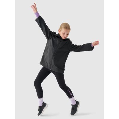 7. Kinder-Übergangsregenmantel mit Gummibeschichtung 4F Junior 4FJWSS24TJACU217-20S