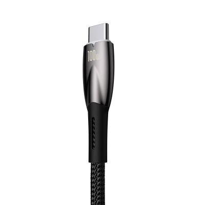 3. Baseus Glimmer Series Schnellladekabel USB-A auf USB-C 100 W 480 Mbit/s 1 m Schwarz