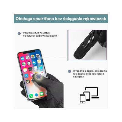 3. Rockbros Winter-Radhandschuhe Schwarz 2XL