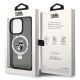 8. Karl Lagerfeld KLHMP15LHMRSKCK iPhone 15 Pro 6,1" schwarz/schwarz Hardcase Ringständer Karl&Choupette MagSafe