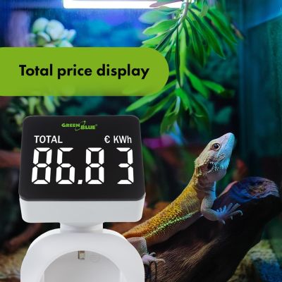 8. GREENBLUE Energiezähler, Wattmeter, 16 A, max. 3680 W, Speichersicherung GB620 E