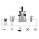 4. ELDOM Slow Juicer PJ350 250 W Schwarz Zwei Filter Neue Generation Schwerlastpresse