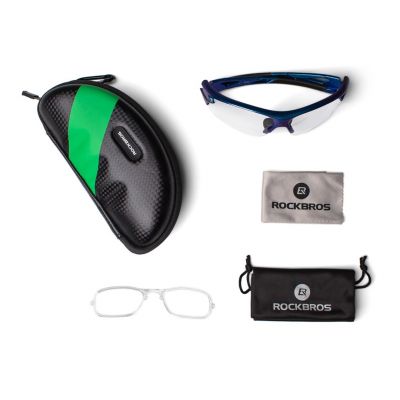 8. Rockbros 10069 Photochrome UV400 Fahrradbrille - Blau