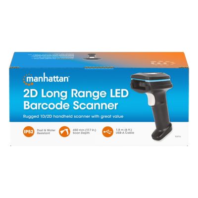11. MANHATTAN 2D LED-Barcodescanner IP52 Handscanner 450 mm