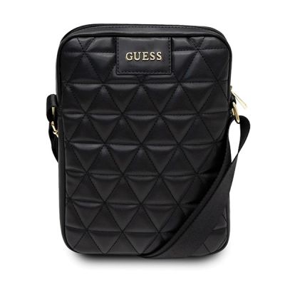 Guess Gesteppte 10" Tablet-Tasche - Schwarz