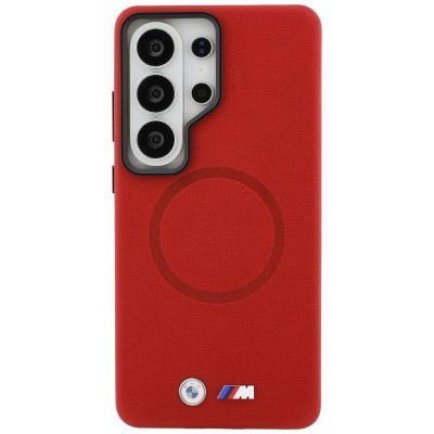 3. BMW M Metal Logo MagSafe Hülle für Samsung Galaxy S26 Ultra - Rot