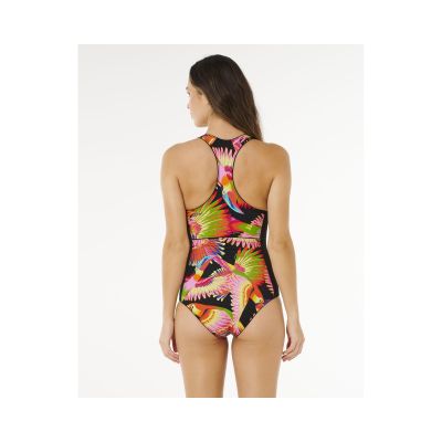 2. Damen-Badeanzug RIP CURL Mirage mit Reißverschluss vorne, mehrfarbig