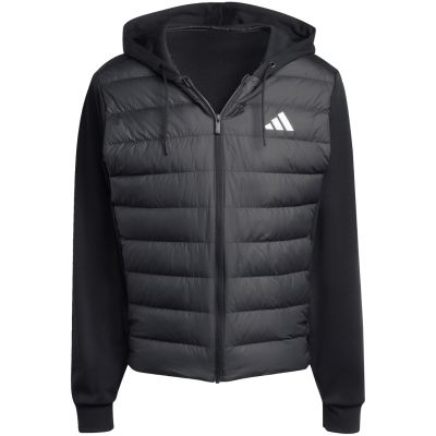 14. Herren adidas Essentials Climawarm Hybrid Daunenjacke mit Kapuze Schwarz KA5251