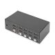 2. KVM-Switch, 4 Ports, 4K 60Hz, 8x DP IN, 2x DP OUT, 2x USB A, 2x Audio IN & OUT