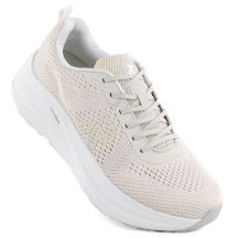 Beige Damen-Plateau-Sneaker Rieker W4101-60