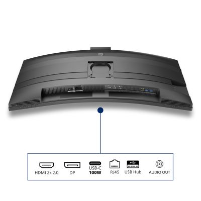 44. Philips Monitor 86,4 cm (34,0") 34B2U6603CH 21:9 HDMI+DP+USB-C grau