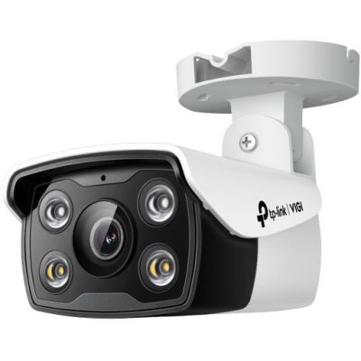 TP-LINK VIGI C340 (6 mm) Kamera, Outdoor, VIGI Bullet-Netzwerkkamera in Vollfarbe, 4 MP, Zuverlässige Schutzart IP66 gewährleistet stabilen Betrieb im Freien.