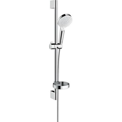 7. Hansgrohe Crometta Duschsystem Chrom, Weiß