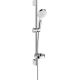 7. Hansgrohe Crometta Duschsystem Chrom, Weiß