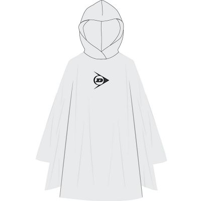 2. Fahrrad-Regenponcho für Erwachsene, 100 x 130 x 1 cm, PE, 135 g, Dunlop – Weiß