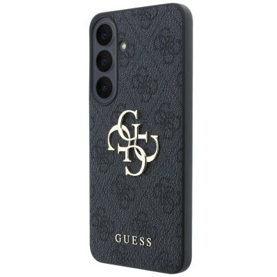 2. Guess Leder-Schutzhülle mit Metalllogo für Samsung Galaxy S26 FE – Schwarz