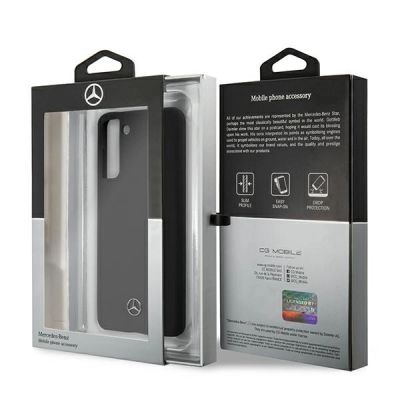8. Mercedes Silicone Line Case für Samsung Galaxy S21+ - Schwarz