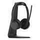 EPOS IMPACT 1061 ANC Kabelloses Headset mit Kopfbügel, Bluetooth-Ladestation für Büro/Callcenter, Schwarz