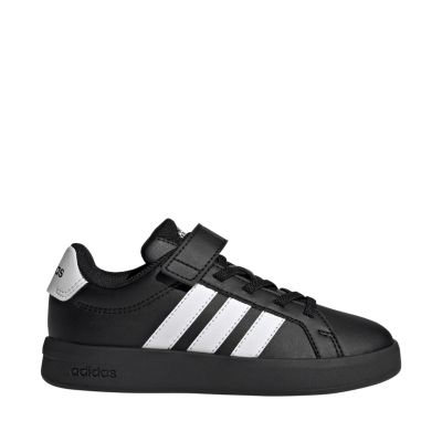 Adidas Grand Court 3.0 Kinderschuhe Schwarz und Weiß KJ4369