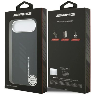 8. AMG Silikon-Übergröße-Rhombus-MagSafe-Hülle für iPhone Air – Schwarz