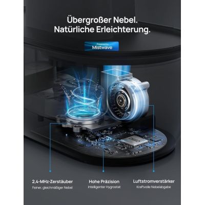8. Dreo HM713S Luftbefeuchter 6 l Silber 280 W