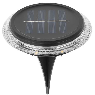30. Solar-Scheibenlampen zur Boden- oder Wandmontage, 2 Stück