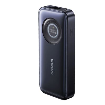 4. Baseus EnerCore CR11 10000mAh 45W Powerbank mit einziehbarem USB-C-Kabel – Schwarz