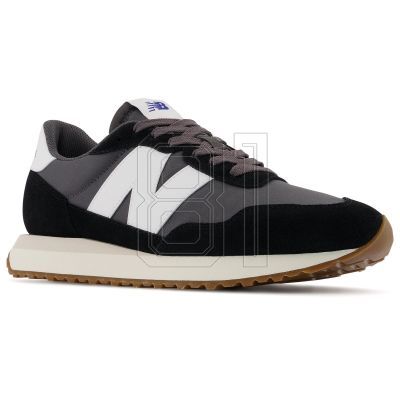 4. New Balance Herren Sneaker, Wildleder Lifestyle Sportschuhe, Schwarz (MS237GA)