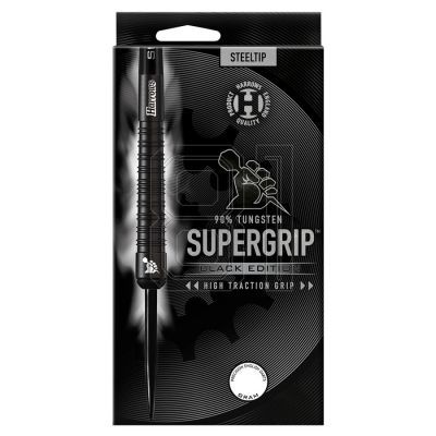 11. Harrows Supergrip Black Darts 90% Stahlspitze SupergripBlack90%