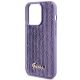 6. Guess Pailletten-Schriftzug-Metallgehäuse für iPhone 15 Pro – Lila