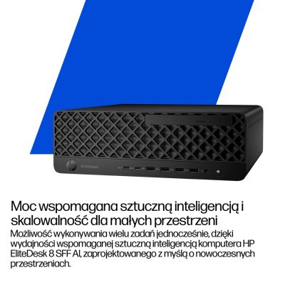 211. HP EliteDesk 8 SFF G1i AI, Intel Core Ultra 5 235, 16 GB DDR5-SDRAM, 512 GB SSD, Windows 11 Pro PC, Schwarz