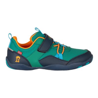8. Trollkids Skaland Barfuß-Wanderschuhe in Meeresgrün/Madeire-Blau/Sahara-Sonnenuntergang