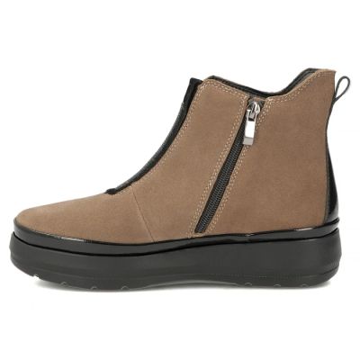 3. Beige Plateau-Ankle-Boots für Damen, Filippo DBT8264