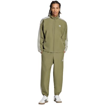 8. Herren-Trainingsanzug adidas 3-Stripes Woven oliv KY2300