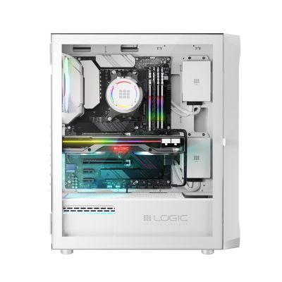 8. LOGIC CASE PORTOS ARGB MIDI USB 3.0 WEISS