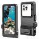 3. Tech-Protect IPX8 Pro wasserdichte Handyhülle – Grau und Schwarz