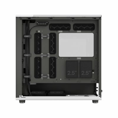 10. Fractal Design North XL Midi Chalk TG Klarsichthülle (Weiß, Transparente Seite)