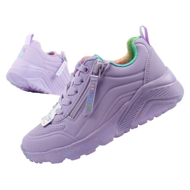 Skechers Uno Lite Kinder-Sportschuhe, lila, bequem