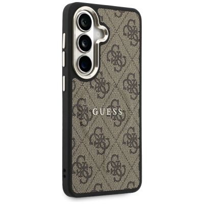 4. Guess 4G Embossed Ring MagSafe Hülle für Samsung Galaxy S26 Plus - braun