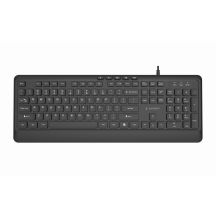 GEMBIRD SLIM KABELGEBUNDENE MULTIMEDIA-TASTATUR, USB, 5-TASTEN-SCHNELLTASTEN, US-LAYOUT, SCHWARZ